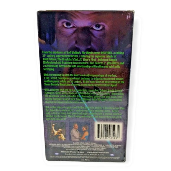 Deceived VHS, 2002 New in Package Judd Nelson Louis Gossett Jr. Thriller - Picture 2 of 5